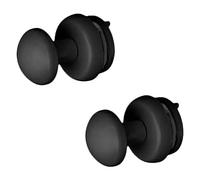 Soporte toallero para radiador (Negro, 2 ud., Apto para: Radiador toallero)
