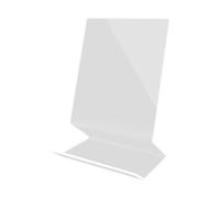 Soporte transparente para libros, para escritorio, estantes y sala de estudio, libros de cocina, folletos y artículos de papelería