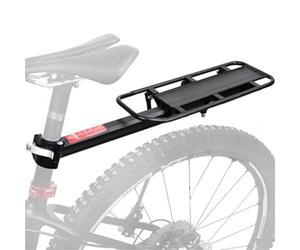 Soporte trasero para bicicleta de montaña, aleación de aluminio resistente de 50 cm, soporte de instalación rápida a prueba de óxido, soporte de carga versátil | Soporte de equipaje de bicicleta para