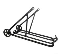 Soporte trasero para bicicletas plegables de 16 pulgadas fabricado con aleación de aluminio compatible con modelos 3SIXTY y montaje de neumático 349 (B)