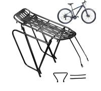 Soporte trasero para ciclismo, soporte trasero para bicicletas de montaña, soporte ligero de almacenamiento, soporte de equipaje para adultos, carretera, playa, ciclismo, comestibles, garaje