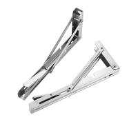 Soporte triangular recto Billy de 24 pulgadas, soportes estante plegables alta resistencia, bisagras mesa en L montadas la pared for banco con tornillo para Cocina Libros Estante(304 stainless steel)