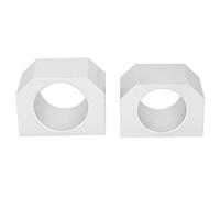 Soporte Tuerca de Tornillo CNC, Piezas de Bola de Aleación de Aluminio, 10 Agujeros de Fijación, Juego de 2 - Alta Durabilidad, Compatible con SFU2005 y SFU2010, Para Tornería y