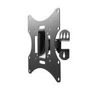 Soporte TV con Brazo Negro, Compatible con Pantallas de 23" a 42", Ideal para Montaje en Pared y Ahorro de Espacio.