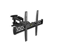 DCU Tecnologic | Soporte TV Full Motion Orientable con 3 Brazos | Soporte TV para Pantallas de 32''-70'' | VESA Máx. 600x400 mm | Peso Máx. de Carga 45kg | Instalación Rápida y Fácil | Color Negro