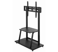 Soporte TV Gembird TVS-100F-01 de piso, acero, hasta 100", ruedas, 150kg, VESA máx 800x600mm