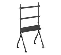 Soporte TV Gembird TVS-86F-02 Móvil para pantallas 55-86" altura ajustable hasta 40kg ruedas negro