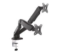 Aisens DT27TSR-045 Soporte de Mesa Doble para Monitor de 13" a 27" VESA 100x100 Máx 6.5kg