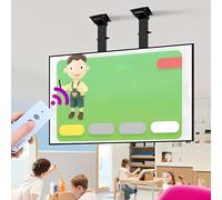 Soporte TV motorizado,Soporte Techo TV motorizado con Control Remoto y Memoria Manual,Recorrido de elevación con Doble Motor de 130 cm,para televisores de 55" a 100" (55-100 Inch)