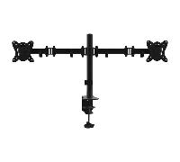 Soporte pantalla equip para mesa dos brazos 2 pantallas 13pulgadas - 27pulgadas de brazo inclinable y giratorio 360º max. v