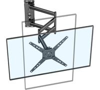 Soporte TV Pared con Brazo de Extensión de 1035mm, FORGING MOUNT 360° Rotación Soporte Pared TV Horizontal Vertical para TVs/Monitores de 17-50 Pulgadas, Giratorio e Inclinable, MAX VESA 300x300mm