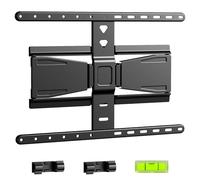 Soporte TV Pared para TV 43-90 Pulgadas hasta 50kg,Soporte Pared TV Inclinable y Giratorio con Perfil 1,96cm, Gestión de Cables MAX VESA 400x400mm