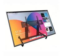 Soporte TV Pie con Ruedas, Soporte TV para 32-100 Pulgadas, Mesa TV con Ruedas Inclinable 0-90°, Televisión Portátil para Escenario/Sala De Reuniones(75-100inch)