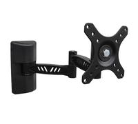 Soporte TV - Soporte articulado de Metal Negro para Pantallas de 12 a 30 Pulgadas, soporta hasta 30 kg, Montaje versátil y Robusto.