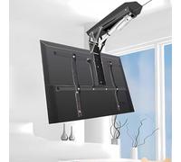 Soporte TV Techo motorizado, Ajuste de ángulo de 0 a 85° Soporte motorizado para TV de 32 a 70 Pulgadas, Control Manual y Remoto, Capacidad de Carga de 45 kg, VESA máx 600 x 400 (32-70 Inch Black)