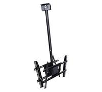 Soporte TV Techo, Soporte de Techo para TV, Soporte de TV de Techo de Doble Cara, Soporte de Pantalla Plana/Curva de 2 Movimientos, Peso 70 kg/154 LB por Pantalla