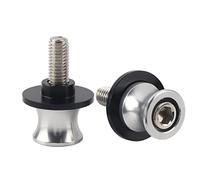 Soporte universal CNC de aluminio para motocicleta, adaptador de oscilación de 10 mm para caballete trasero, robusto, carretes de aleación de aluminio para motocicleta