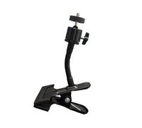 Soporte universal de abrazadera de rosca de 1/4 pulgadas para monitores de bebé, cámaras de acción y teléfonos inteligentes, brazo de cuello de cisne ajustable, soporte de cámara para monitor de bebé