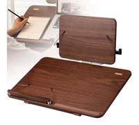 Soporte universal de bambú para libros - Tablero inclinado para libros de cocina, lectura, arte, partituras y tabletas - Portátil y plegable, con inclinación ajustable de 8 posiciones