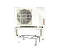 Soporte universal de CA - Soporte de montaje de aire acondicionado sin taladro, capacidad de carga de 204 kg con sistema de nivelación compatible con bombas de calor y CA sin conductos.