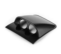 Soporte universal de calibre de tablero de doble orificio de 52 mm/2 pulgadas, soporte de soporte de montaje de medidor de coche de vaina de indicador de tablero de ABS(Negro)