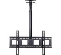Soporte universal de montaje en techo para TV, brazo articulado de movimiento completo para pantallas planas y curvas, con ajuste de altura telescópico, soporte resistente