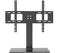 Soporte universal de pared para TV y soporte de mesa, ajustable para pantallas planas y curvas, solución de entretenimiento para el hogar y la oficina que ahorra espacio