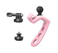 Soporte universal de silicona de liberación rápida para cámaras deportivas para manillar de bicicleta de 20 a 60 mm, soporte para cámara deportiva