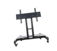 Soporte universal de suelo para TV, podio móvil para sala de conferencias con altura ajustable, soporte inclinable de 90 grados para televisores, carrito vertical de escenario para presentaciones
