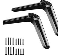 Soporte universal de TV para TCL Roku de repuesto, juego de tornillos para TV ABS con almohadillas antideslizantes para televisores curvados planos de 32 a 55 pulgadas