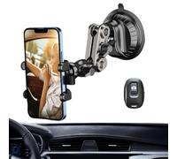 Soporte Universal Del Teléfono Del Coche - Base De Parabrisas De Adhesiva, Rotación De 360 °, Suport Vlog Amortiguador De Vibración, Soporte Manos Libres Ajustable, Escudo Del Tablero De