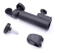 Soporte universal for paraguas de carrito de golf Powakaddy/Motocaddy, color negro.