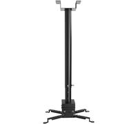 Soporte universal for TV, soporte ajustable for proyector de techo - Colgador de TV, proyector, instalación universal, techo, multifuncional, extendido, ajustable, telescópico, fijo.(Nero,0.5)