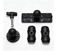 Soporte universal para buscador de peces, soporte de cabeza de bola doble ajustable con base de liberación rápida para electrónica marina y pantallas de navegación