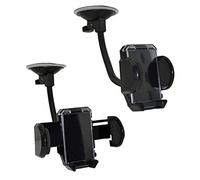 Soporte universal para coche, compatible con Ulefone Armor X10 Pro / Ulefone Armor X9 giratorio 360°, compatible con funda y cable de carga USB tipo C de 12 - 24 V