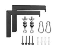 Soporte universal para cortina de proyectores, montaje en pantalla, ganchos de pantalla para instalación en el hogar, aula, soporte para proyectores montado en la pared