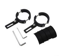 Soporte universal para faros de moto, 4-6,2 cm, ajustable, para luz antiniebla para ATV, UTV, scooter, negro, metal y plástico