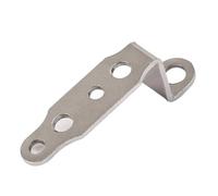 Soporte universal para faros de motocicleta, modificación de scooter, espejo retrovisor, foco, soporte de extensión de aleación de aluminio Soporte para seña de giro para(1pcs Silver)