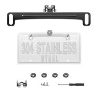 Soporte universal para matrícula de coche de acero inoxidable para cámara de visión trasera, solo soporte de instalación para cámara de visión trasera