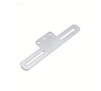 Soporte Universal para Matrícula De Motocicleta Soporte De Luz Trasera Soporte De Montaje Negro/Cromo Soportes de matrículas para Moto(Chrome)