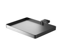 Soporte universal para micrófono, bandeja ajustable para micrófono, soporte con abrazadera en el estante, bandeja para tarjetas de sonido, soporte con clip, fácil de usar