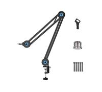 Soporte Universal para Micrófono con Brazo Largo y Soporte de Carga con Tornillo de Conversión de 5/8 Pulgadas y Rotación de 360.