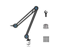 Soporte Universal para Micrófono de Escritorio, Brazo Largo, Soporte de Carga con Tornillo de Conversión de 5/8 Pulgadas y Rotación de 360.