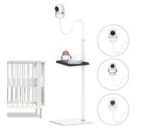 Soporte universal para monitor de bebé HelloBaby, Infant Optics DXR-8 Pro, Nanit Pro Soporte de suelo para monitor de bebé, soporte de altura ajustable para cámara de bebé para Eufy, VTech, Owlet