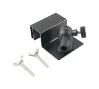 Soporte Universal para Panel Solar con Brida de Canalón - Aluminio Ligero - Fácil Instalación y Ajuste Manual - Adecuado para Techo de Tejas- Negro