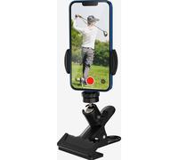Soporte universal para smartphone de golf para teléfonos de 4,7 a 6,8 pulgadas, clip giratorio de 360 grados para carritos de golf, B