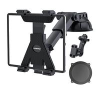 Soporte Universal para Tablet para Coche, Ventosa de gel Adhesivo con Barra de Extensión Telescópica, Rotación Ajustable de 360°, para iPad/iPad Air/iPad Mini, Samsung Galaxy de 6 a 10,5 Pulgadas