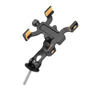 Soporte universal para teléfono de bicicleta, aleación de aluminio, 4 garras, giratorio 360 grados, para viajeros y ciclistas, soportes de aluminio para teléfono