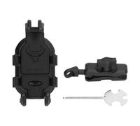Soporte universal para teléfono de motocicleta con amortiguador de suspensión y estructura de rótula universal, compatible con smartphones de 4,7