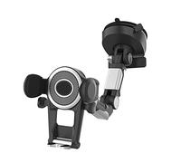 Soporte universal para teléfono móvil para coche, extensible, potente abrazaderas, ventosa para la consola central del coche, soporte magnético de manga larga para parabrisas con inalámbrico
